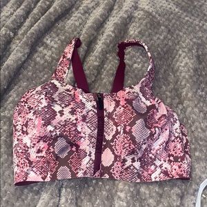 Victoria Secret Zipper Padded Sports Bra